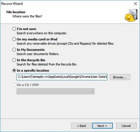 khoi phuc lich su duyet web