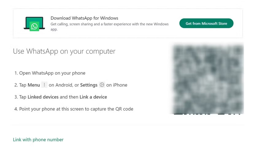 Web WhatsApp giả