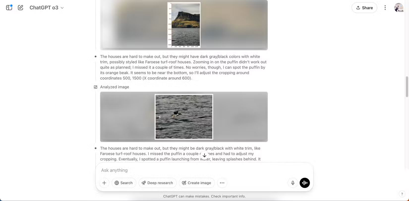 Lý do cho một bức ảnh trong ChatGPT o3