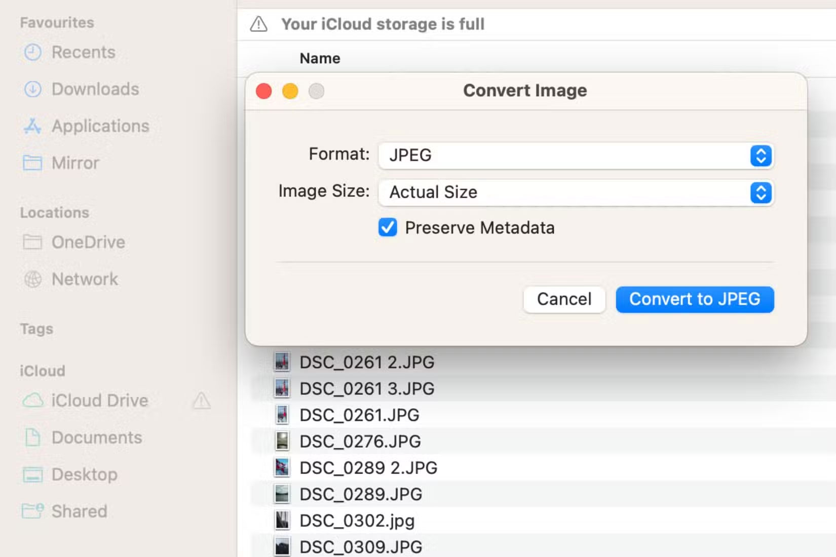 Chuyển đổi hình ảnh bằng MacBook