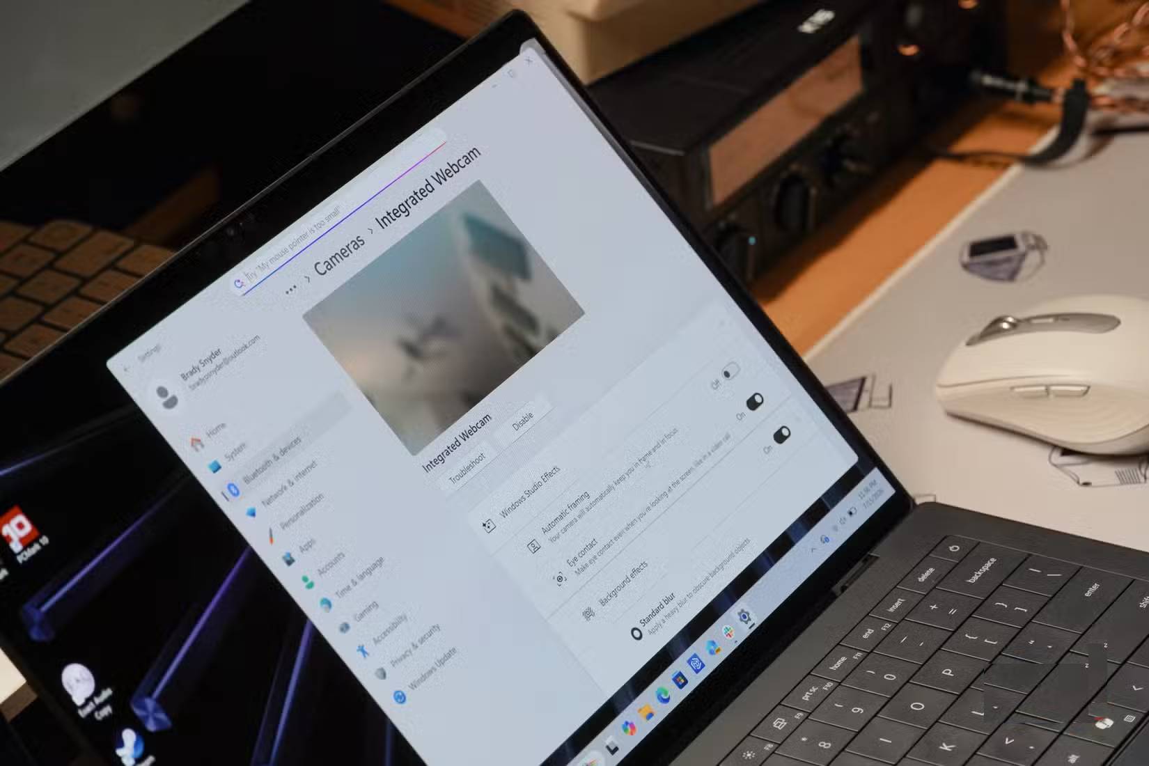 Windows Studio Effects trên Dell XPS 14