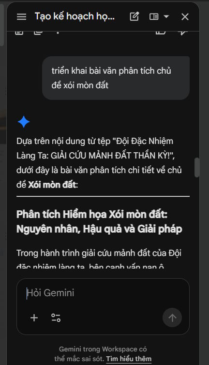 Khai thác tài liệu lưu trữ Driver bằng Gemini