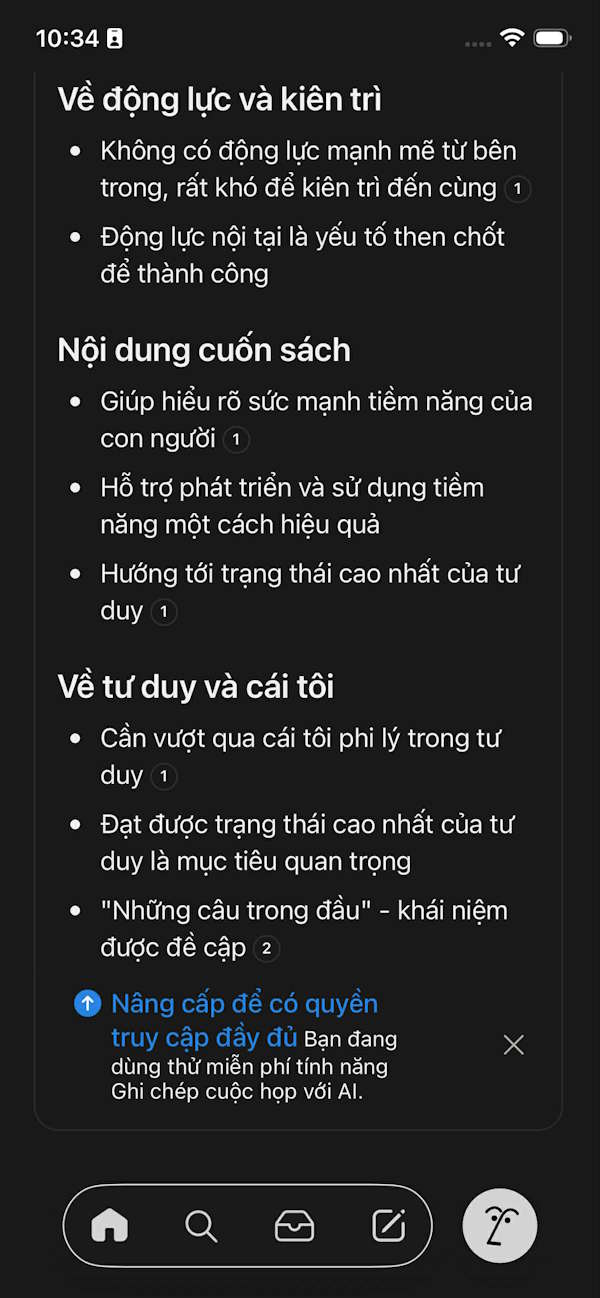 Nội dung tóm tắt từ Notion AI