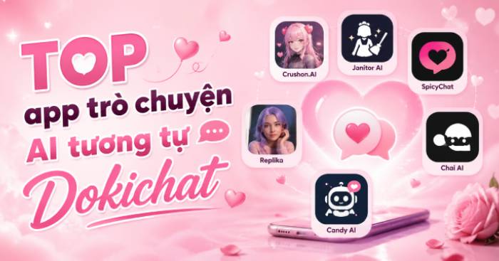  TOP app trò chuyện AI tương tự Dokichat 
