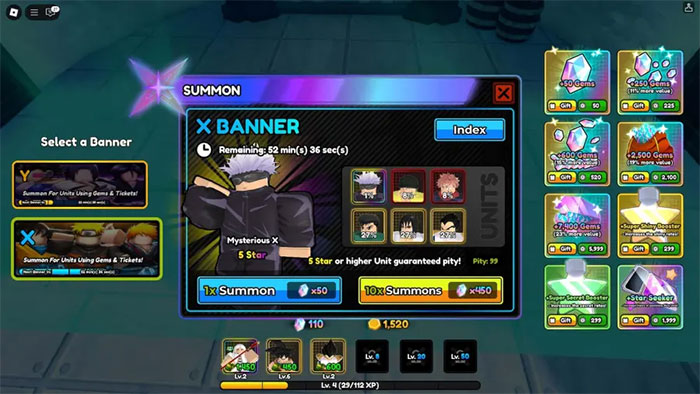 Triệu hồi nhân vật mới trong All Star Tower Defense X