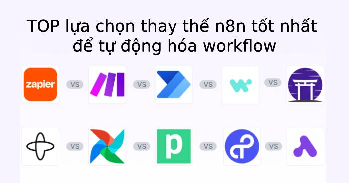  TOP lựa chọn thay thế n8n tốt nhất năm 