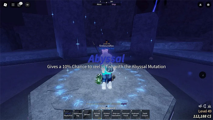 Phù phép Abyssal trong Roblox Fisch