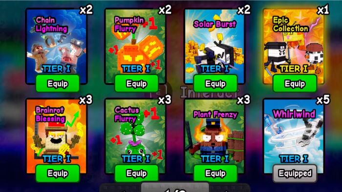  TOP thẻ bài mạnh nhất trong Plants vs Brainrots 