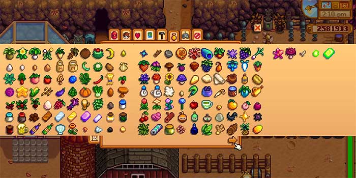 Stardew Valley có rất nhiều loại vật phẩm với giá cả khác nhau