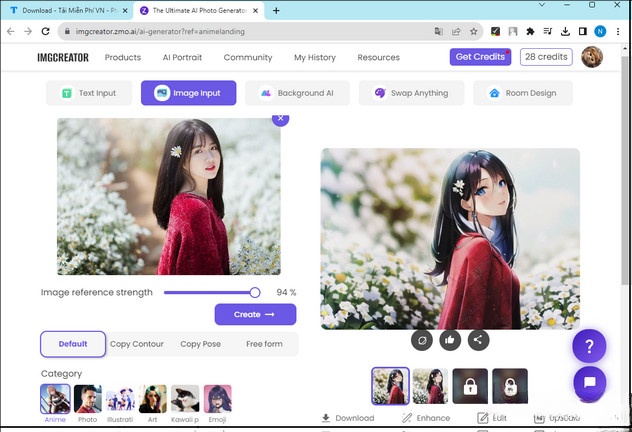 top website tao anh anime online khong can phan mem 6