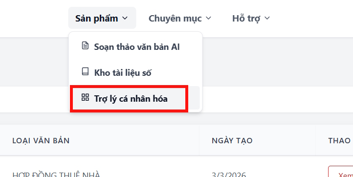 Trợ lý cá nhân hóa 