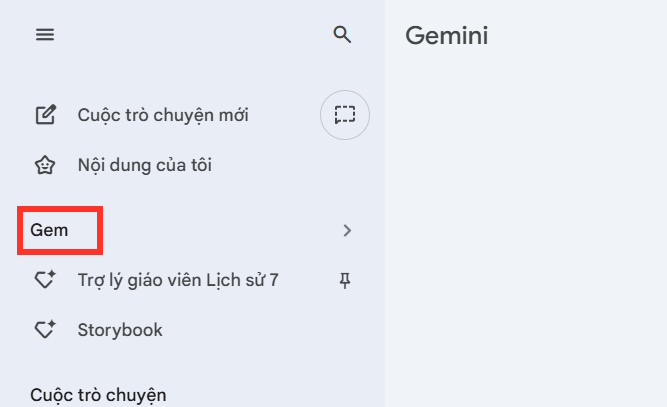 Tạo trợ lý cá nhân mới trên Gemini 