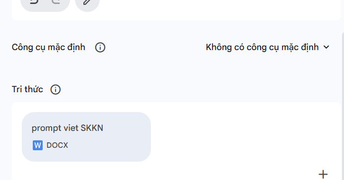 Tải tài liệu tham khảo trợ lý AI viết SKKN trên Gemini 