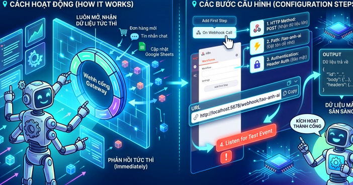  Webhook Trigger n8n là gì? Cách thêm và sử dụng 