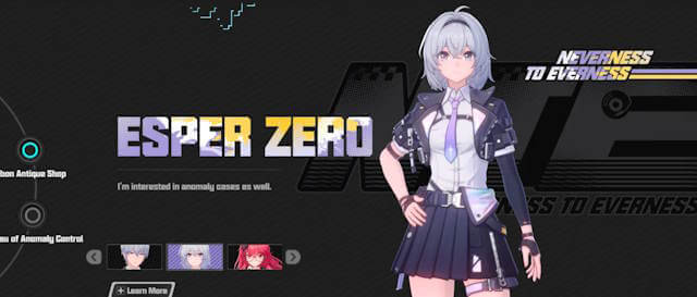 Nhân vật Esper Zero trong Neverness to Everness