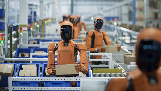 Robot tham gia dây chuyền lắp ráp