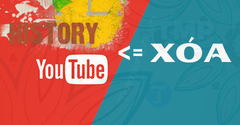 xoa lich su youtube