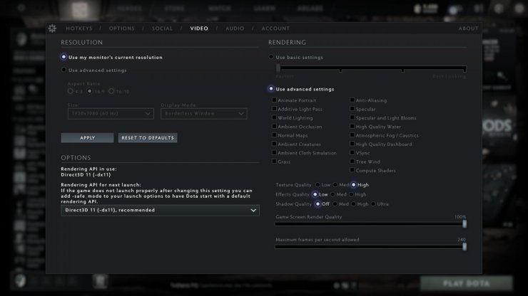 Cài đặt Dota 2