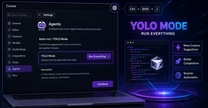  YOLO Mode trong Cursor là gì? Hướng dẫn kích hoạt để AI tự động hóa lập trình 100% 