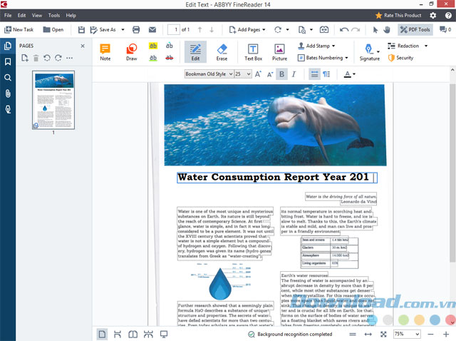 ABBYY FineReader chuẩn hóa phần mềm
