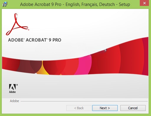Cài đặt Adobe Acrobat Pro 9