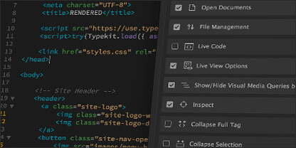 Adobe Dreamweaver hỗ trợ UI hiện đại