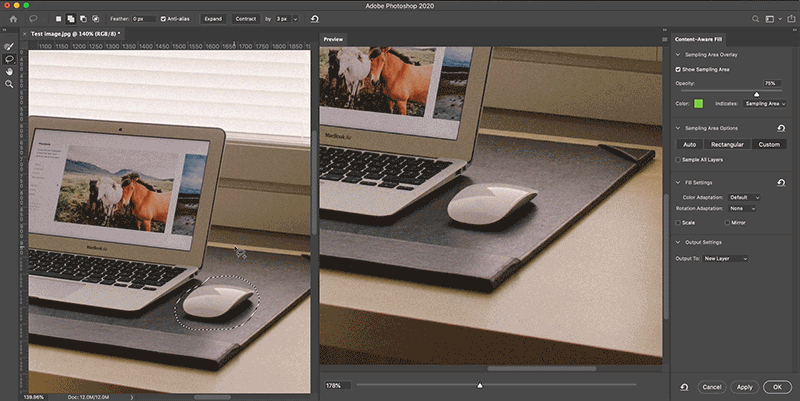 Cải tiến tính năng tự động lấp đầy chi tiết trong Photoshop 21.1