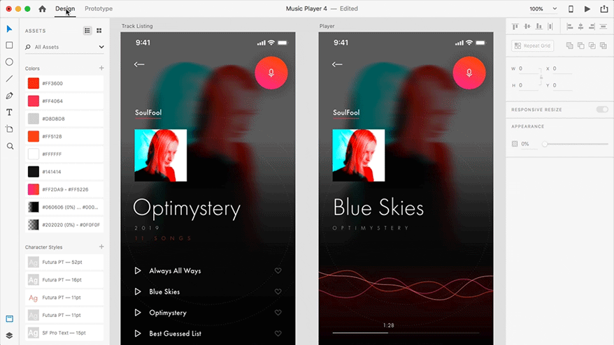 Tính năng chính của Adobe XD CC