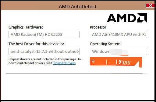 Giao diện AMD Driver Autodetect