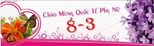 Ảnh bìa Facebook 8/3 đẹp