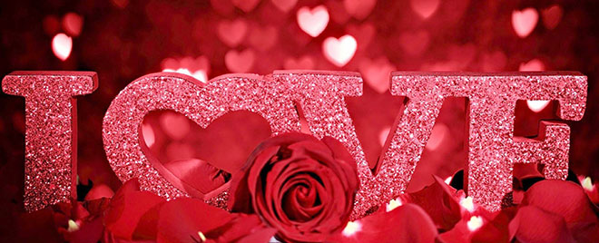 Ảnh bài ngày lễ Tình Yêu màu đỏ