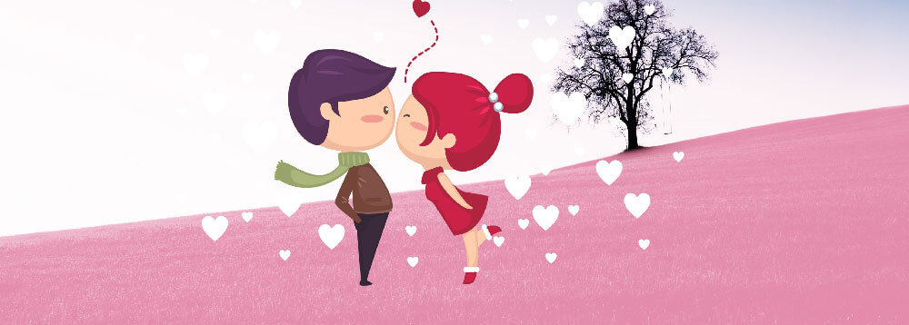 Ảnh bìa Facebook ngày lễ Tình Nhân cực dễ thương