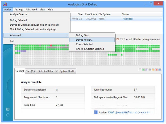 Auslogics Disk Defrag trên Windows