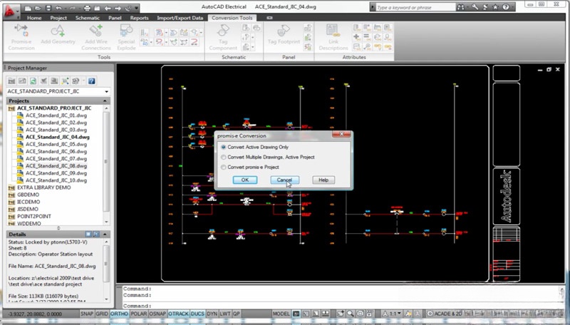 Tính năng hợp tác của AutoCAD Electrical