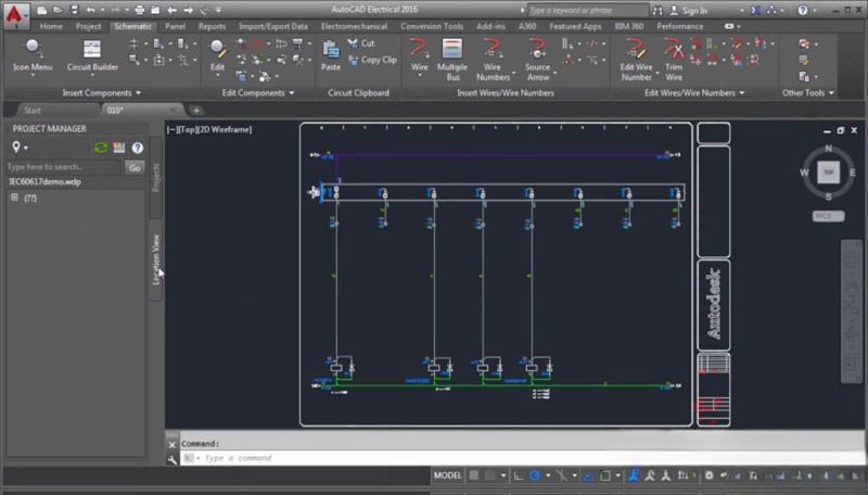 Tab Location View trong AutoCAD Electrical