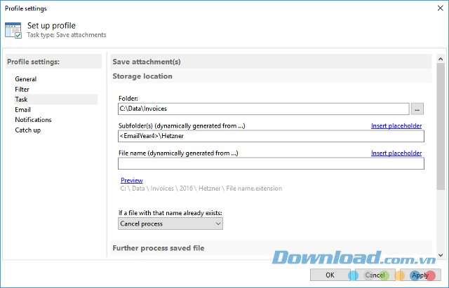 Automatic Email Processor tạo nhiệm lọc email nhanh chóng. Automatic Email Processor tạo nhiệm lọc email nhanh chóng.