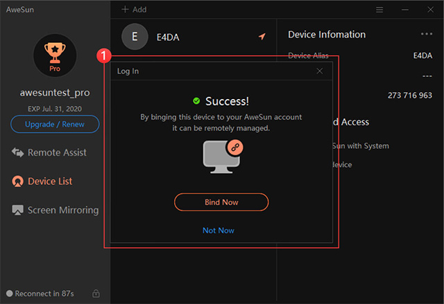 Ưu điểm của AweSun Remote Desktop là độ bảo mật cao và hỗ trợ đa nền tảng