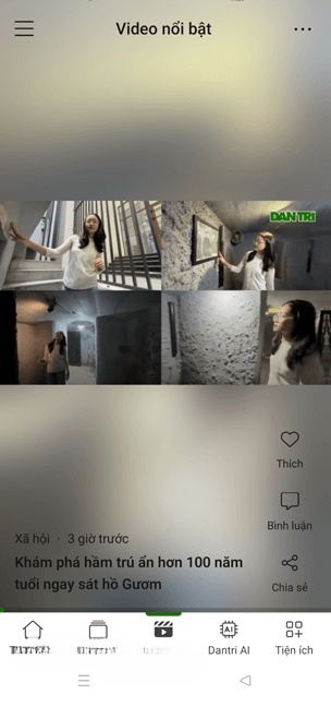 Xem video tin tức trên Báo Dân trí