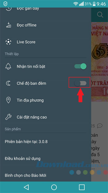 Chế độ ban đêm