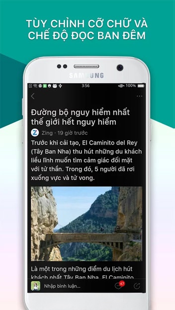 Tùy chỉnh cỡ chữ