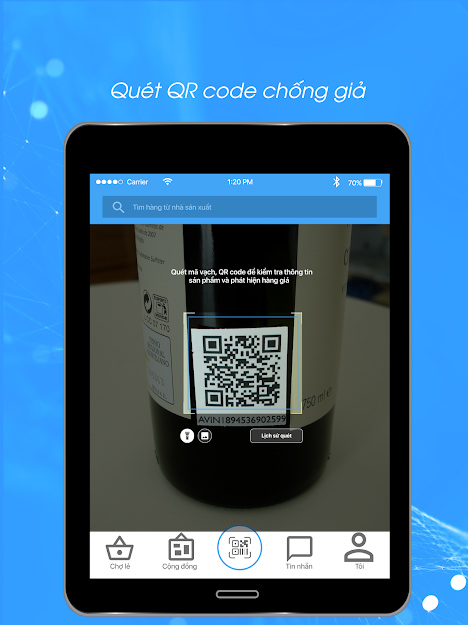 Quét mã QR trên Barcode Việt