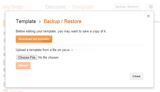 Cài đặt Template vào Blogger