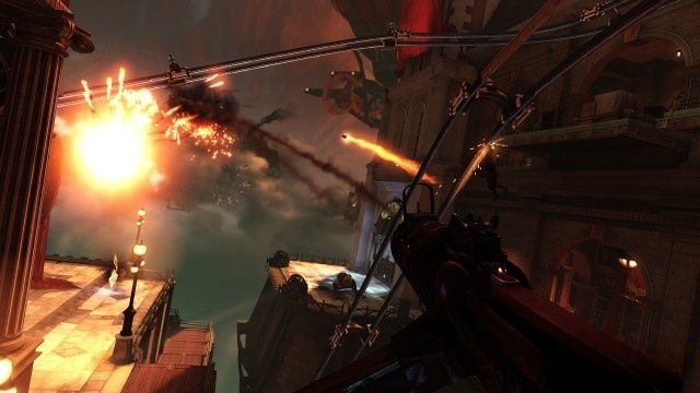 Tham gia vào trận chiến quyết liệt trong game bắn súng góc nhìn thứ nhất BioShock Infinite cho máy tính, Mac và Linux
