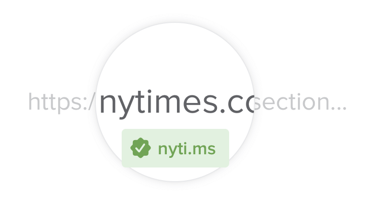 Giao diện Bitly trên web