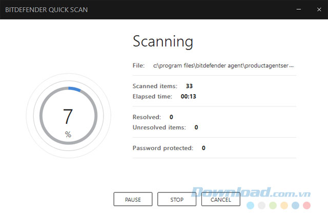 Chế độ scan nhanh