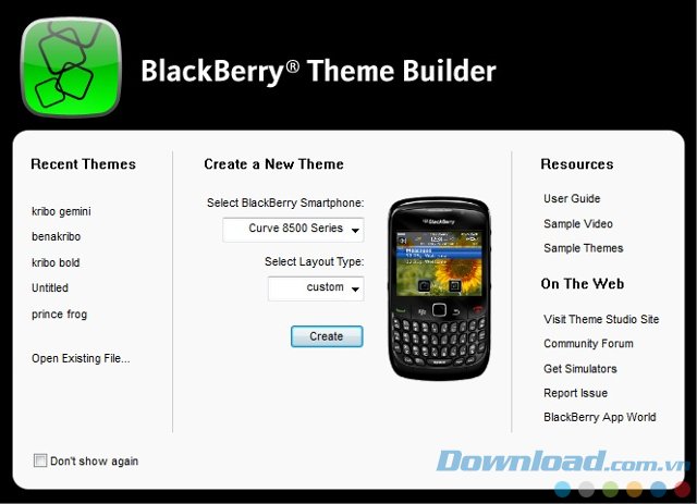 Thiết kế theme BlackBerry Thiết kế theme BlackBerry