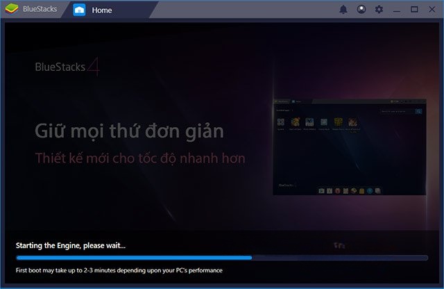 Khởi động BlueStacks 4