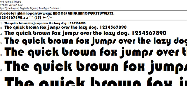 Font chữ viết tiếng Trung Quốc
