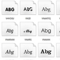  Bộ Font Full  icon