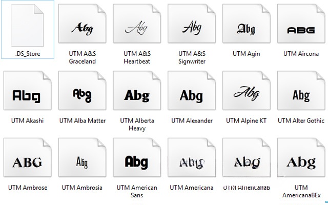 Font UTM